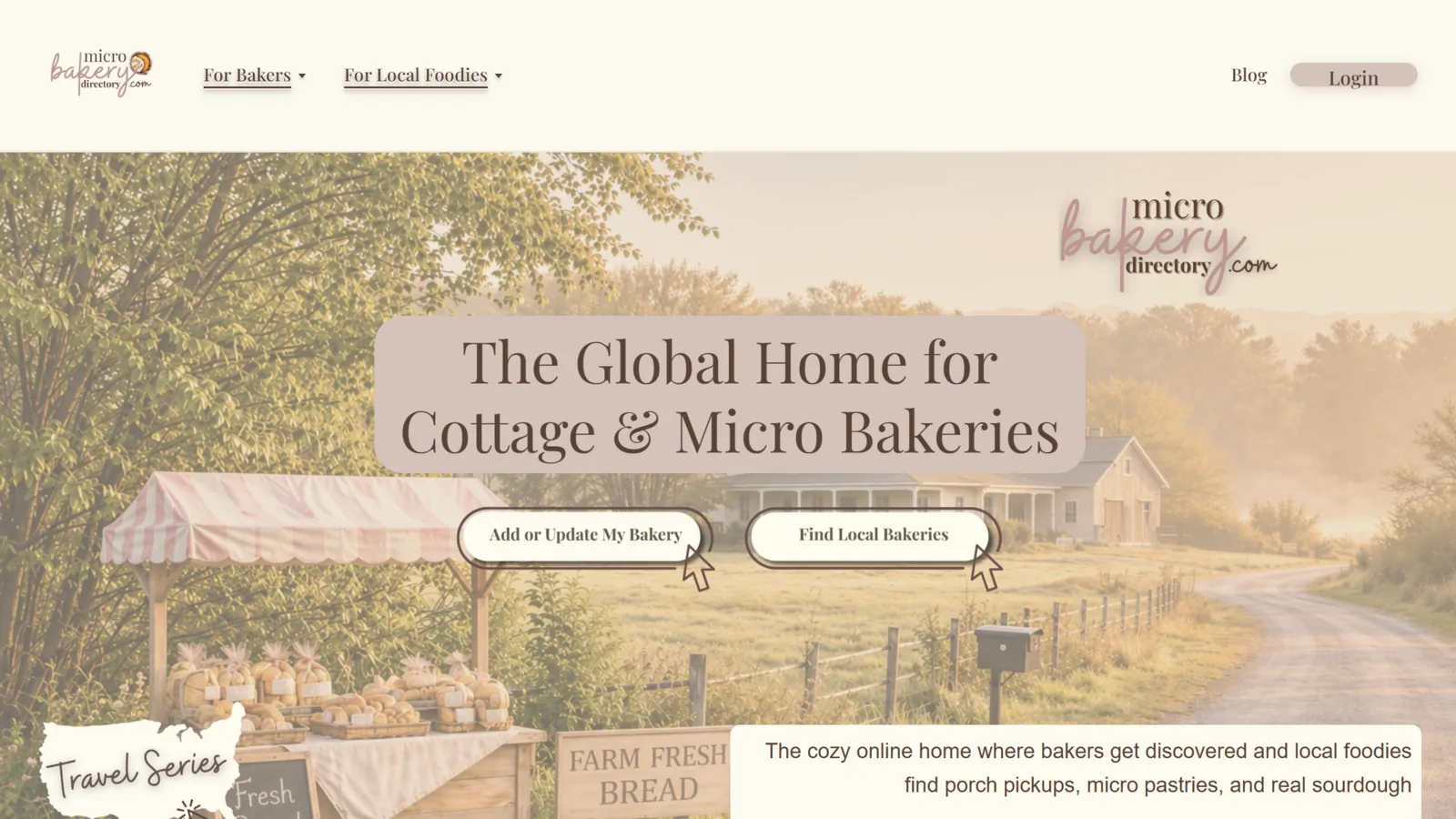 Micro Bakery Directory website built by Wasatch Web