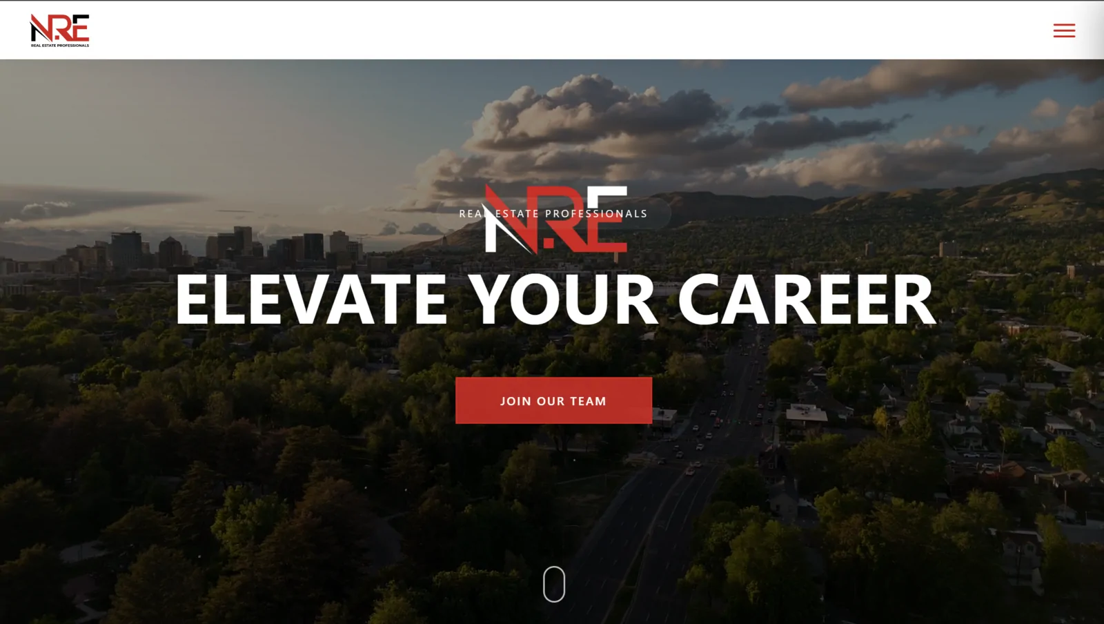 NRE Recruiting website built by Wasatch Web