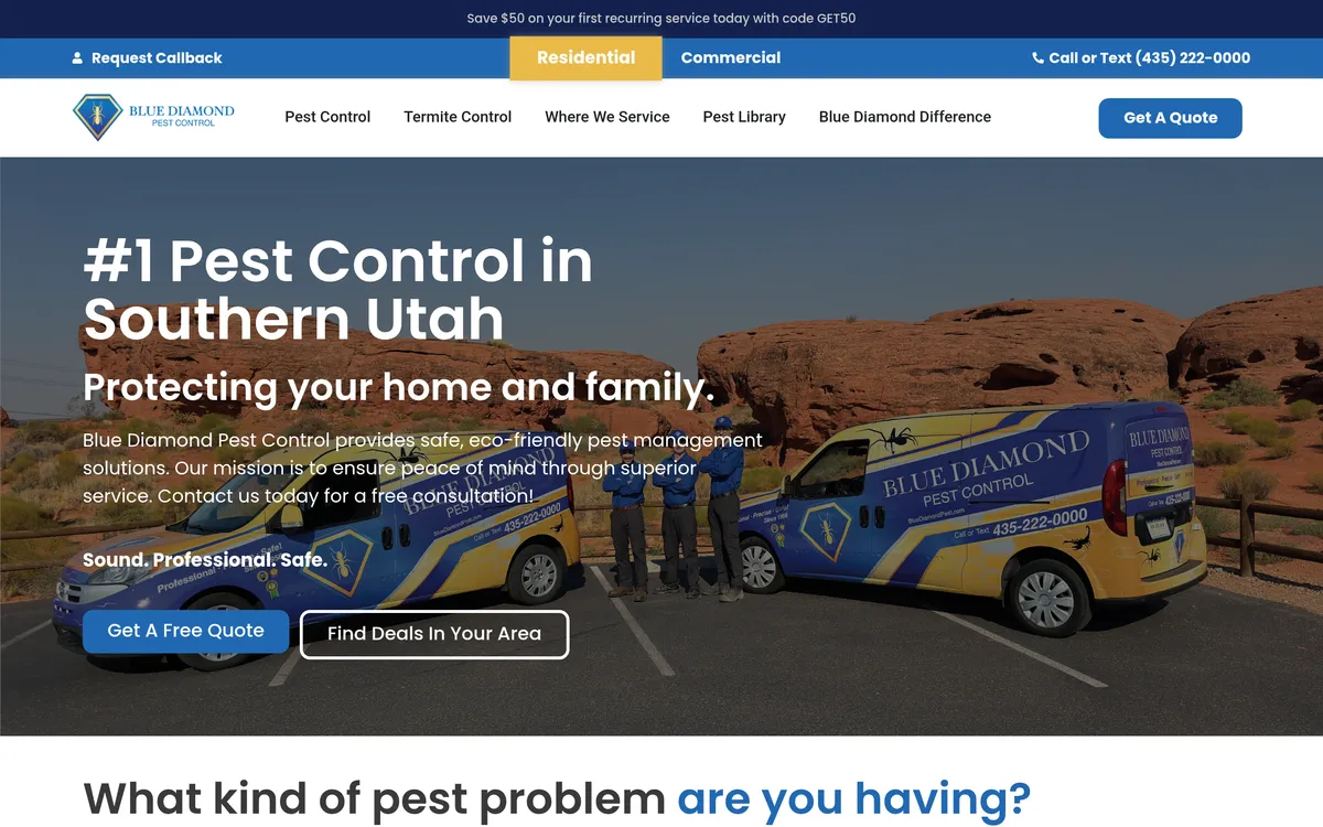 Blue Diamond Pest Control screenshot