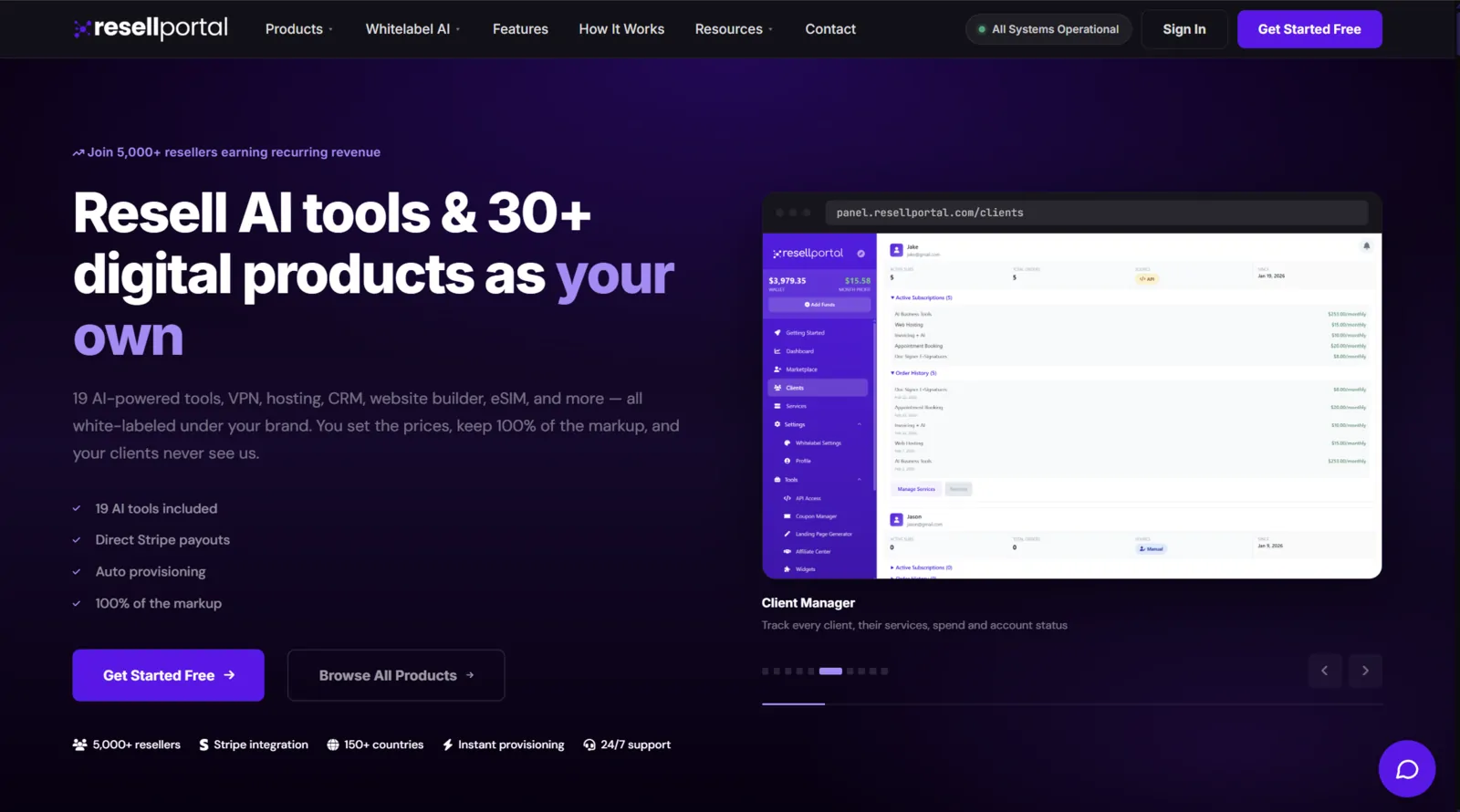 ResellPortal website built by Wasatch Web